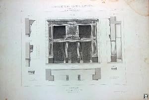 Antigua lámina - Old Plate : BOUTIQUE, Rue Vivienne nº 8 à Paris. L'ARCHITECTURE PRIVÉE AU XIXme ...