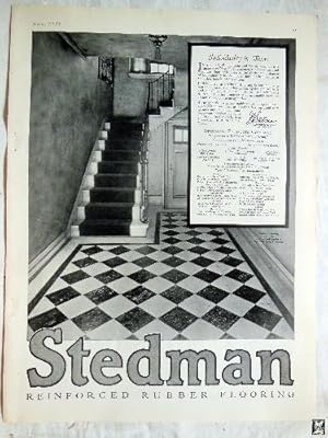 Antigua Publicidad Hoja Revista - Advertising Old Sheet Magazine : STEDMAN, Reinforced Rubber Flo...