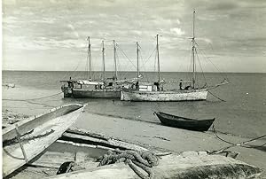 Madagascar Soalala Harbor Fishing? Boats Old Photo 1950