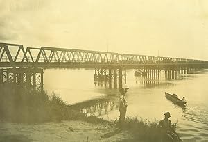 Madagascar Malahara ? Iron Bridge River Old Photo Ramahandry 1910'