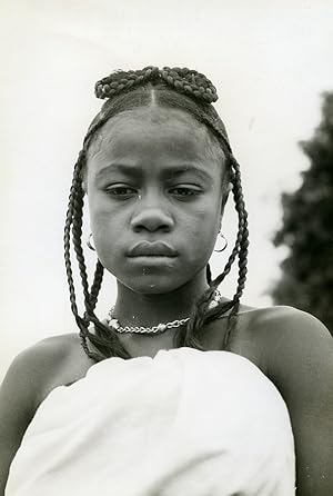 Madagascar Mahafaly Young Girl Old Photo 1950