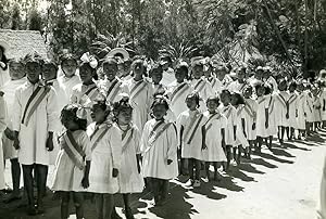 Madagascar Arivonimamo? Religion Nun School Old Photo 1950