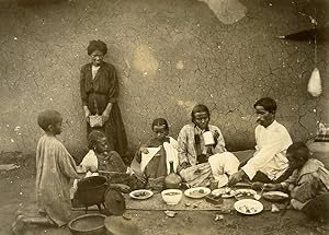 Madagascar Family Dinner Old Photo Ramahandry 1910'