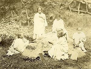 Madagascar School Schoolgirls Natural Science? Old Photo Ramahandry 1910'