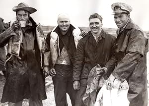 Australia American Steamer Sinking Survivors Bosun's chair old Photo 1943