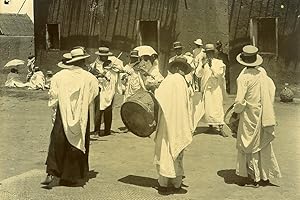 Madagascar Malagasy Musicians Street Orchestra Old Photo Ramahandry 1910'