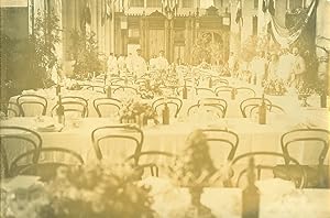 Madagascar Tananarive Banquet at the station hall Old Photo Ramahandry 1910'