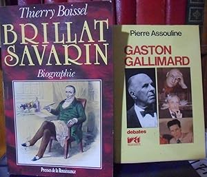 Imagen del vendedor de GASTON GALLIMARD Medio siglo de edicin francesa + BRILLAT SAVARIN Biographie (1755-1826) Un chevalier candide (2 libros) a la venta por Libros Dickens