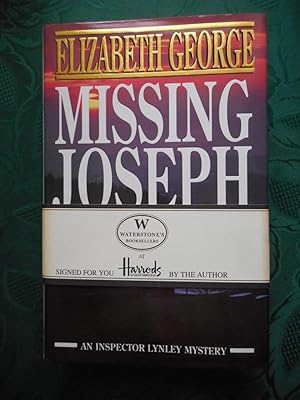 Missing Joseph - SIGNED 1st Edition Copy With Harrods / Waterstones Promotional Band and Bookmark