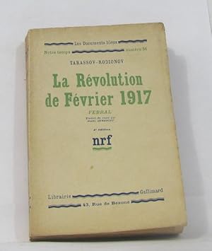 Seller image for La rvolution de fvrier 1917 for sale by crealivres