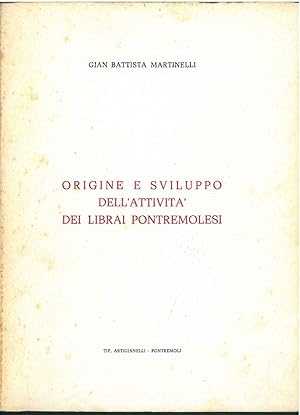 Origine e sviluppo dell'attività dei librai pontremolesi