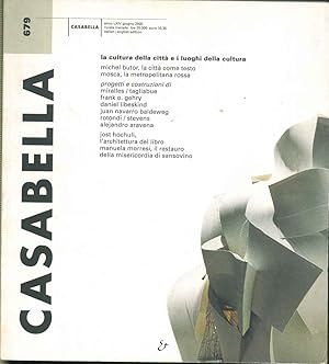 Casabella Rivista internazionale di architettura; International Architectural Review, giugno 2000...