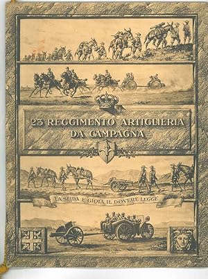 23° reggimento artiglieria da campagna. Calendario 1933