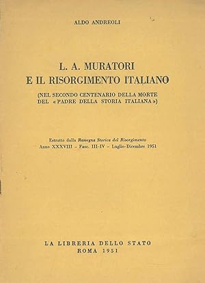 L. A. Muratori e il Risorgimento italiano (Nel secondo centenario della morte .). Estratto