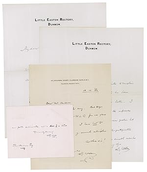 Seller image for 3 autograph letters signed and 1 autogr. lettercard signed. for sale by Antiquariat INLIBRIS Gilhofer Nfg. GmbH