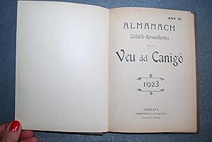 Imagen del vendedor de Almanach Catal - Rossellons De La Veu Del Canig. Any III. 1923. a la venta por BALAGU LLIBRERA ANTIQURIA