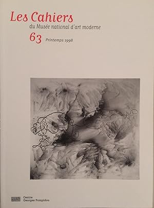 Les Cahiers du Musée National d'Art Moderne 63 Printemps 1998