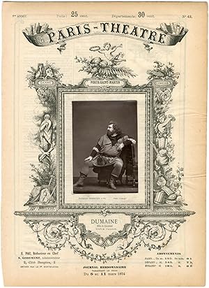 Lemercier, Paris-Théâtre, Louis-François Dumaine (1831-1893), acteur