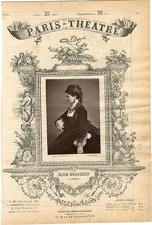 Lemercier, Paris-Théâtre, Elise Duguéret (1841-1899), actrice