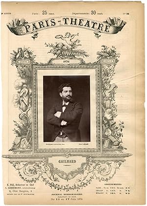 Lemercier, Paris-Théâtre, Pierre Samson Gailhard dit Pedro Gailhard (1848-1918), chanteur lyrique