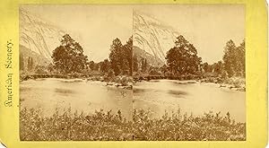 STEREO, États-Unis, Yosemite, South Dome, vintage albumen print