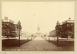 Irlande, Dublin, Trinity College, ca.1890, vintage albumen print