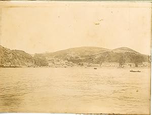 Panorama de Stora, ca.1898 vintage citrate print