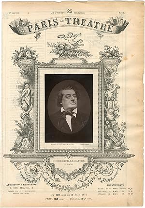 Quinet Alexandre, Paris-Théâtre, Antoine Louis Prosper Lemaître, dit Frédérick Lemaître (1800-187...