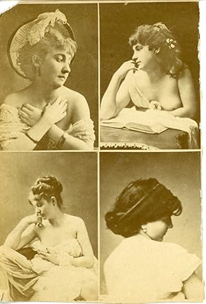 France, Portraits de femmes, ca.1885, vintage albumen print