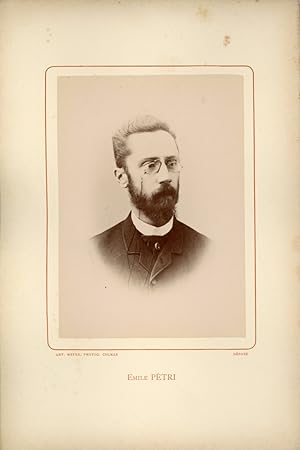 Ant. Meyer, Photog. Colmar, Georg Karl Emil Petri (1852-1918), avocat, secrétaire d'État et membr...