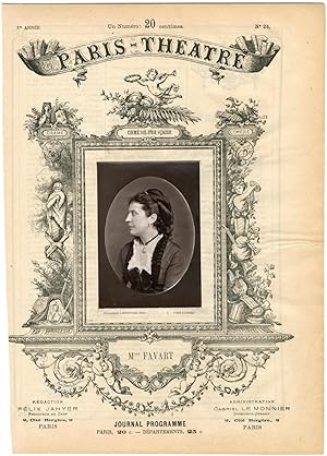 Lemercier, Paris-Théâtre, Marie Favart, née Pierrette Ignace Pingaud (1833-1908), actrice