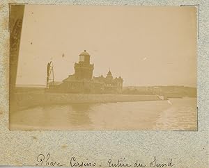 Suède, le Sund, Øresund, le phare casino à l'entrée du détroit