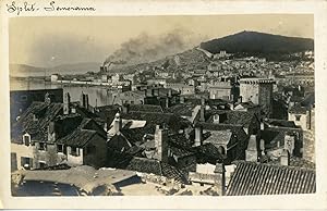 Croatie, Split, Panorama de la ville avec vue sur Marjan, ca.1910, vintage silver print