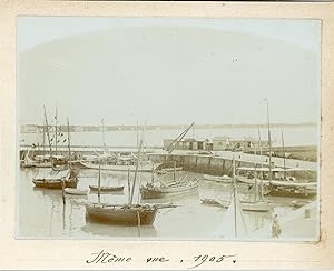France, Port de Royan 1905, Vintage citrate print