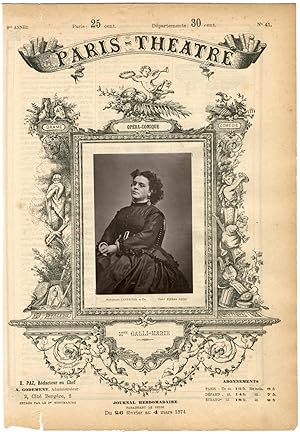 Lemercier et Cie, Paris-Théâtre, Célestine Galli-Marié (1837-1905), chanteuse