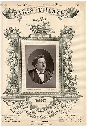 Lemercier, Paris-Théâtre, Talbot, acteur