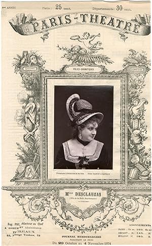 Lemercier, Paris-Théâtre, Malvina Ernestine Armand dite Marie Desclauzas (1841-1912), actrice