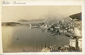 Croatie, Split, Panorama de la côte, ca.1910, vintage silver print