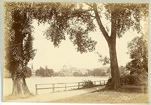 Suisse, Vue de Thun et l'Aare, ca.1900, vintage citrate print