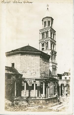 Croatie, Split, Cathédrale de Saint Domnius, ca.1910, vintage silver print