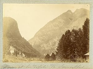 Suisse, Alpes bernoises, Simmental, ca.1900, vintage citrate print