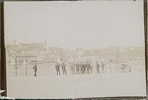 France, Le port de Cannes, ca.1901, vintage citrate print