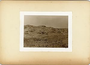 Lekegian, Egypte, Thèbes, Vue de la Necropole, ca.1900 contretype argentique