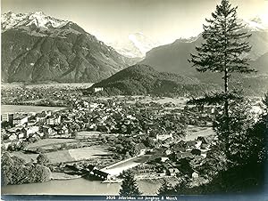 Suisse, Interlaken mit Mönch und Jungfrau