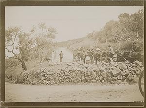 Italie, Naples, Route de Vésuve, 1903, vintage citrate print