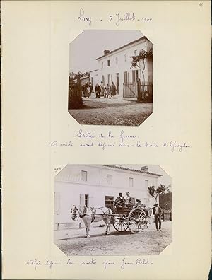 France, Saint-Lary-Soulan, en compagnie du maire M. Gueydon