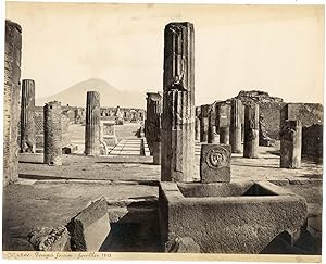 Italie, Pompéi, Pompei, panorama du Forum, fouilles de 1813