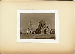 Egypte, Mosquée Tulum, ca.1900 contretype argentique