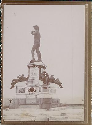 Italie, Florence, Firenze, Re?plique de David, Piazzale Michelangelo