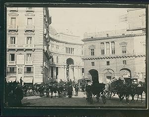 Italie, Naples, Entrée de la Galleria Umberto I, ca.1900, Vintage silver print